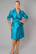 Pure Silk Cocktail Wrap Dress