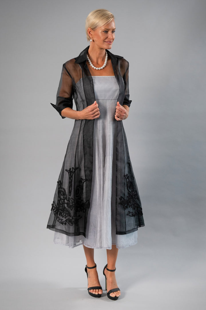 Pure Silk Organza Coat