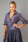 Pure Silk Classic Wrap Shirt