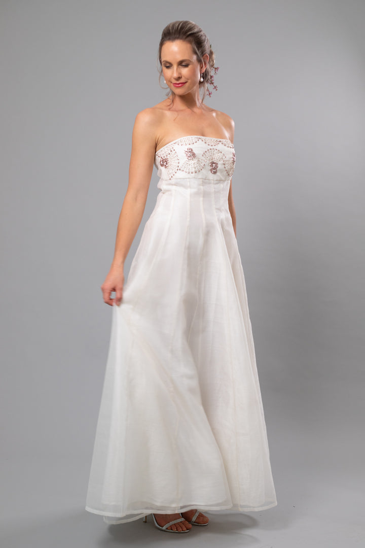 Arabesque Beaded Wedding Gown - For the Understated Bride