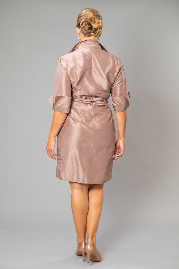 Pure Silk Cocktail Wrap Dress