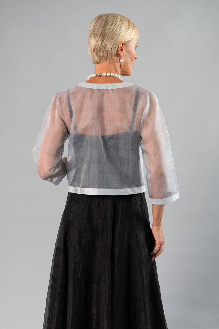 Pure Silk Organza Cocktail Jacket