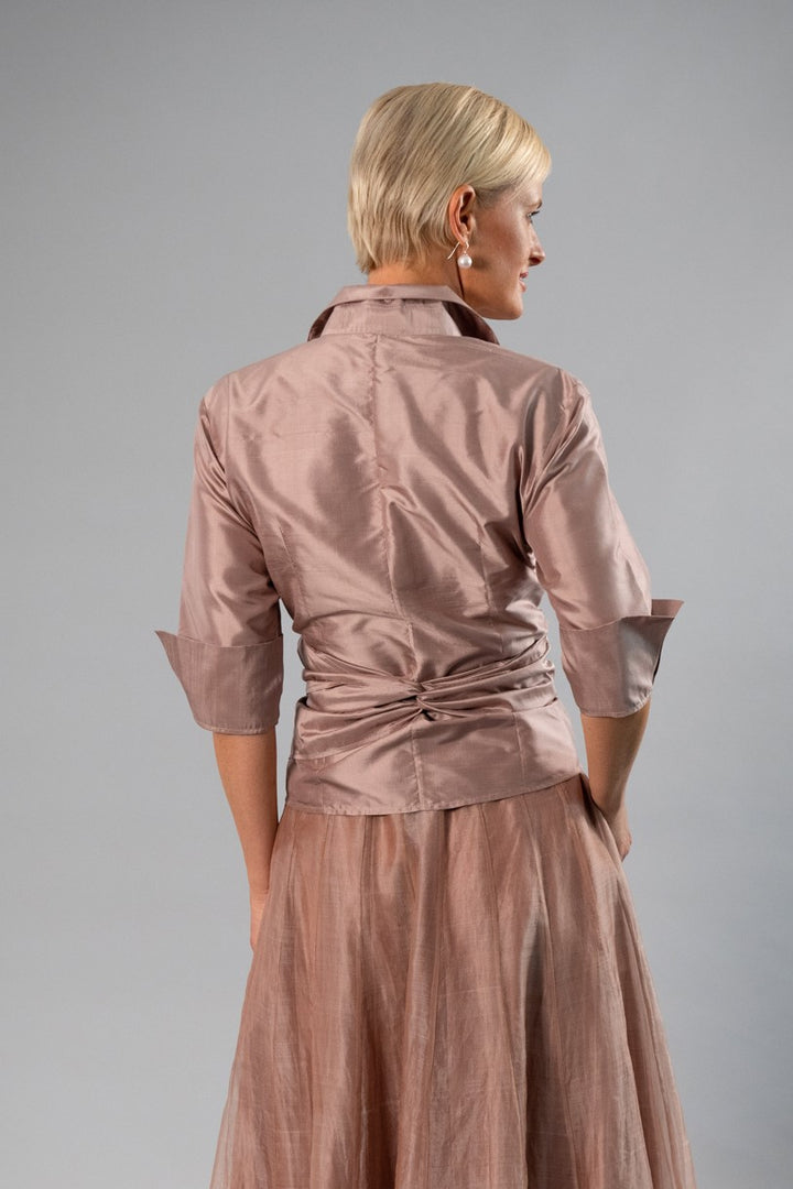 Pure Silk Classic Wrap Shirt