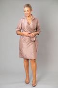 Pure Silk Cocktail Wrap Dress